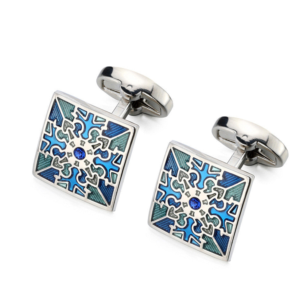 Men's Metal French Suit Cufflinks Silver Men's Business Cufflinks Wedding Cufflinks 1612400409278