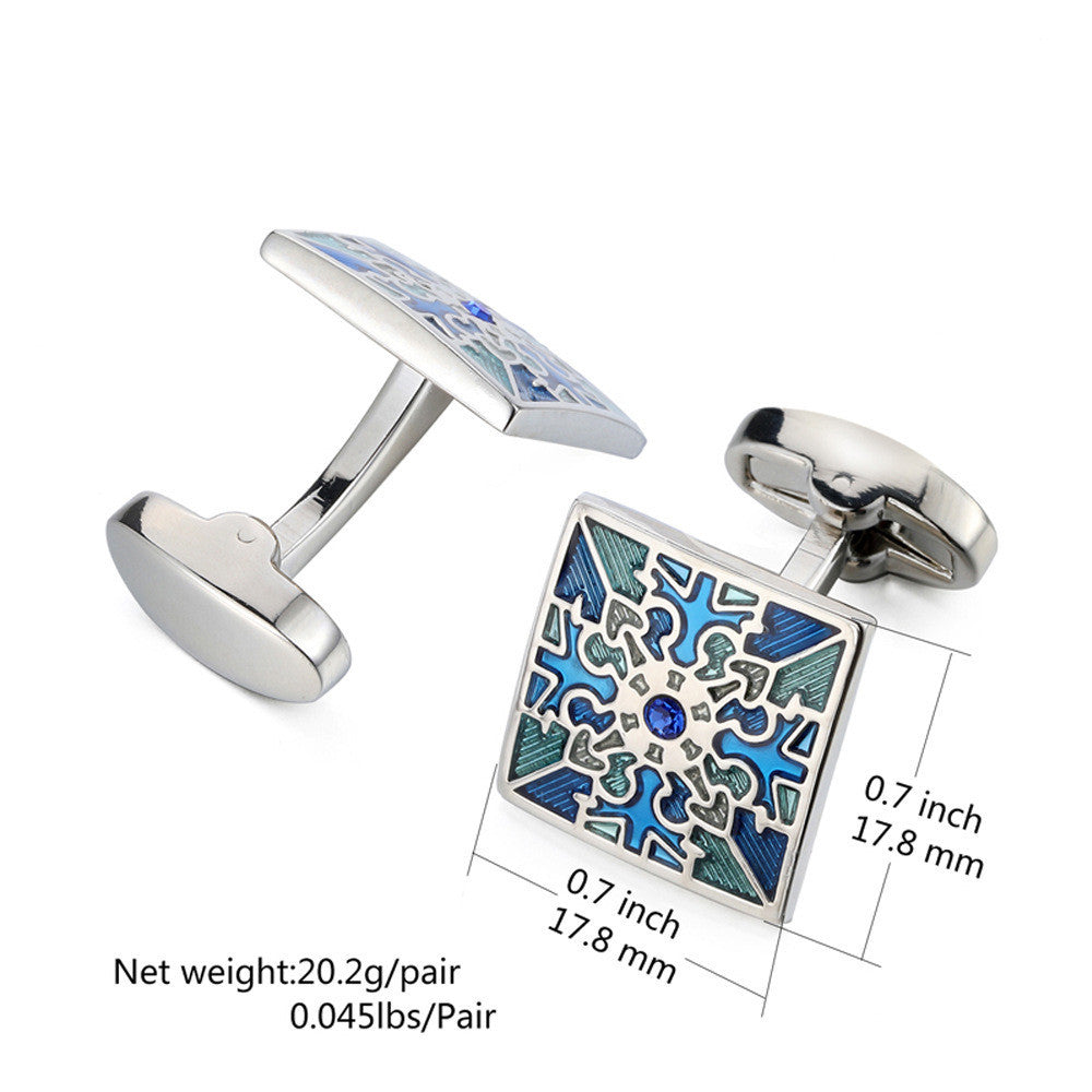 Men's Metal French Suit Cufflinks Silver Men's Business Cufflinks Wedding Cufflinks 1612400409279