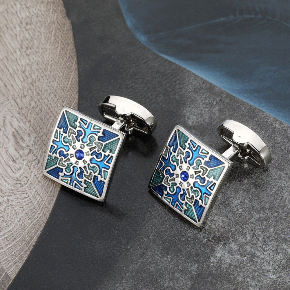 Men's Metal French Suit Cufflinks Silver Men's Business Cufflinks Wedding Cufflinks 1612400409304