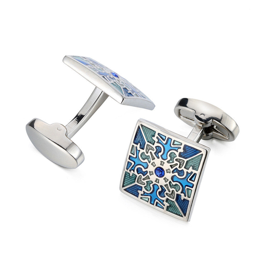 Men's Metal French Suit Cufflinks Silver Men's Business Cufflinks Wedding Cufflinks 1612400409308