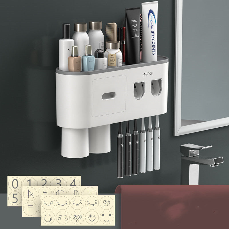 Toothbrush Rack Toothbrush Cup High Grade Gargle Wall Mounted 1612417109256