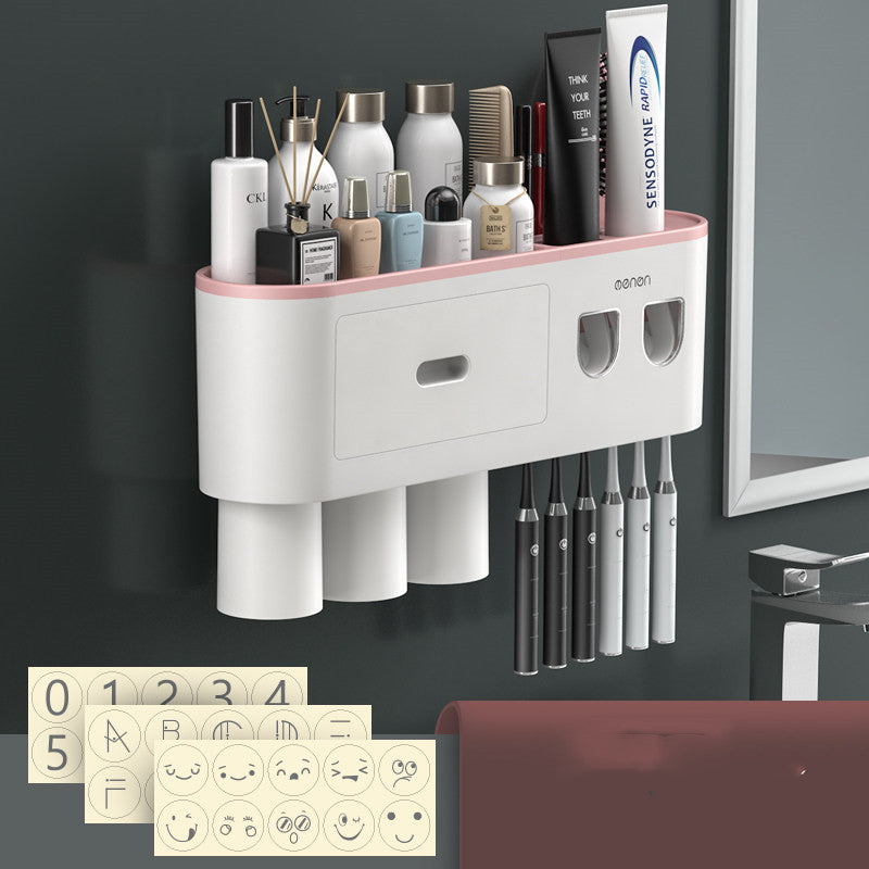 Toothbrush Rack Toothbrush Cup High Grade Gargle Wall Mounted 1612417206800