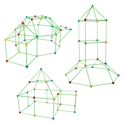 Children's Diy Bead Tent Fort Building Kit Toy Tent Building Blocks Tent Fight Tent 1612428712427