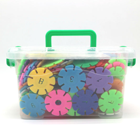 Early Education Insert Snowflake Piece Wooden Box Plastic Insert 1612435391401