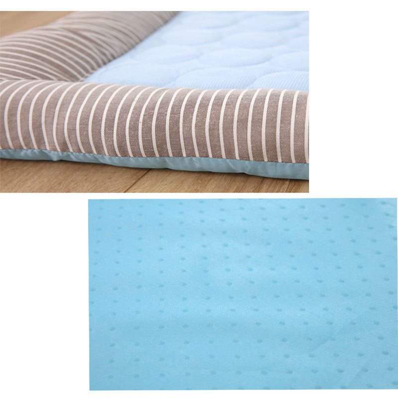 Pet Cooling Pad Bed For Dogs Cats Puppy Kitten Cool Mat Pet Blanket Ice Silk Material Soft For Summer Sleeping  Blue Breathab