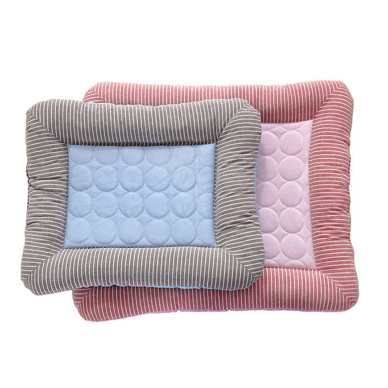 Pet Cooling Pad Bed For Dogs Cats Puppy Kitten Cool Mat Pet Blanket Ice Silk Material Soft For Summer Sleeping  Blue Breathab