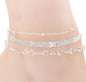 Jewelry Multilayer Popular Airplane Crystal Beach Anklet 1612438145024