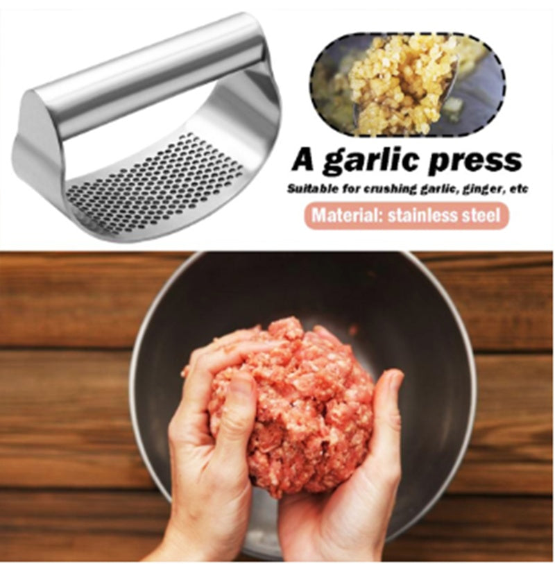 Garlic Press for Kitchen Pounding Garlic Ring Manual 1612577046521