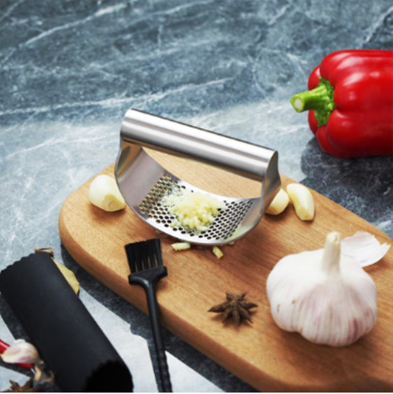 Garlic Press for Kitchen Pounding Garlic Ring Manual 1612577046528