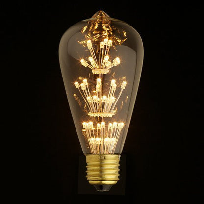 LED Light Bulb 3W Colorful Stars ST64 Retro Edison Decoration 1612664943374