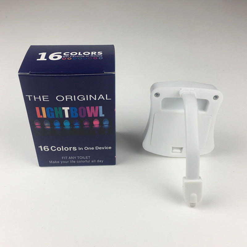 16 Colors LED Creative Hanging Human Toilet Sensor Toilet Cover Lamp - HD Wireless Product #4
