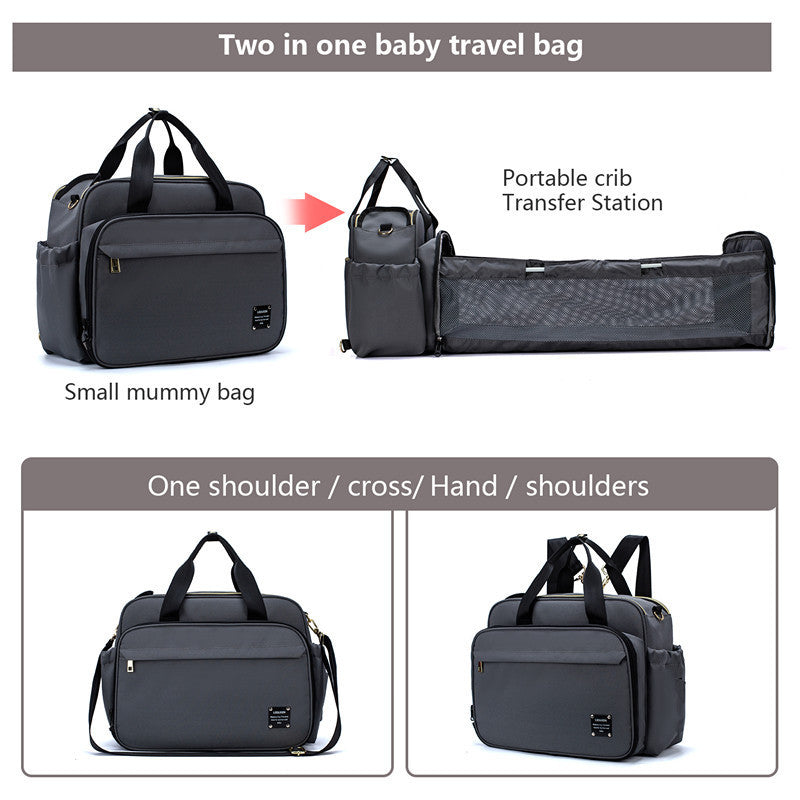 Portable Folding Crib Mummy Bag Portable Messenger Multifunctional 1612765826120