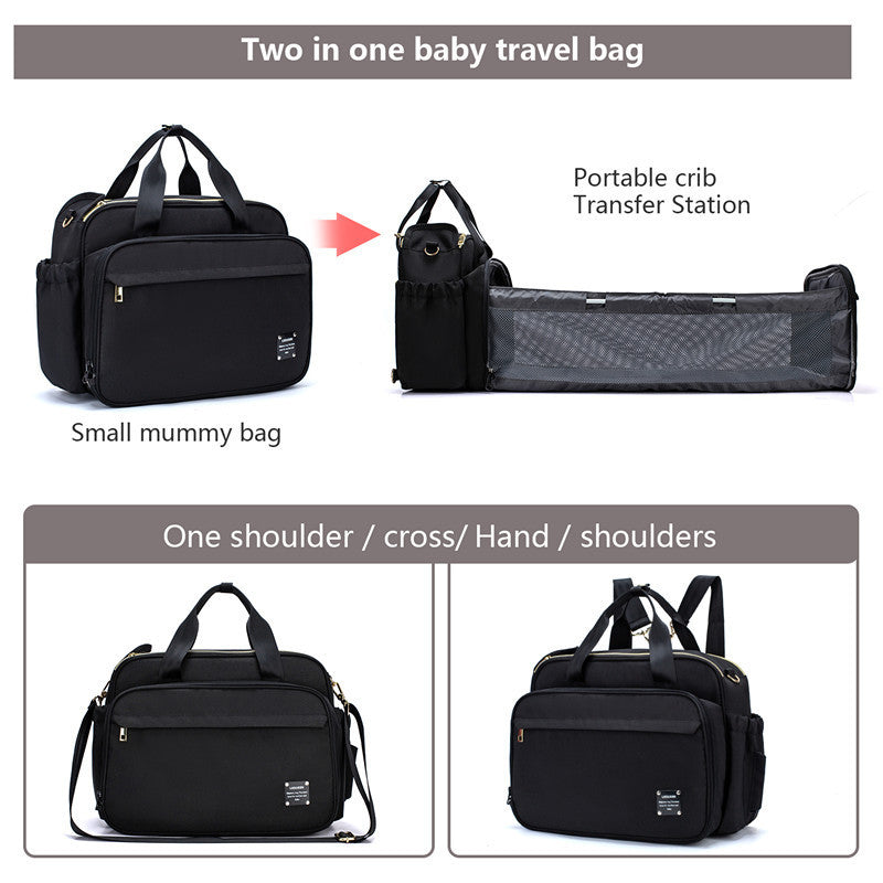 Portable Folding Crib Mummy Bag Portable Messenger Multifunctional 1612765826123