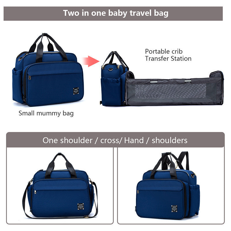 Portable Folding Crib Mummy Bag Portable Messenger Multifunctional 1612765826134