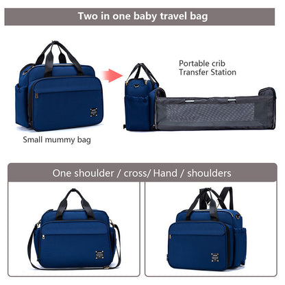 Portable Folding Crib Mummy Bag Portable Messenger Multifunctional 1612765826134