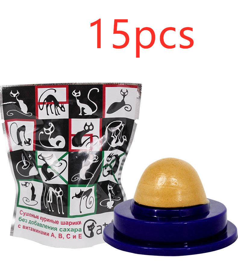 Pet Cat Sugar Energy Ball Lick Toys Catnip 1612939658508