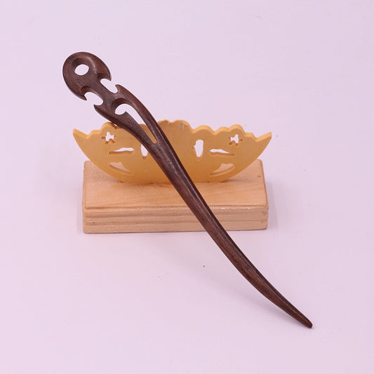 Wooden Ebony Hairpin Ethnic Hairpin 1613113029214