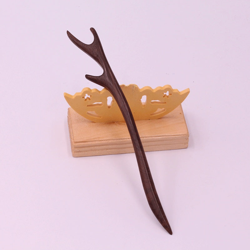 Wooden Ebony Hairpin Ethnic Hairpin 1613113029216