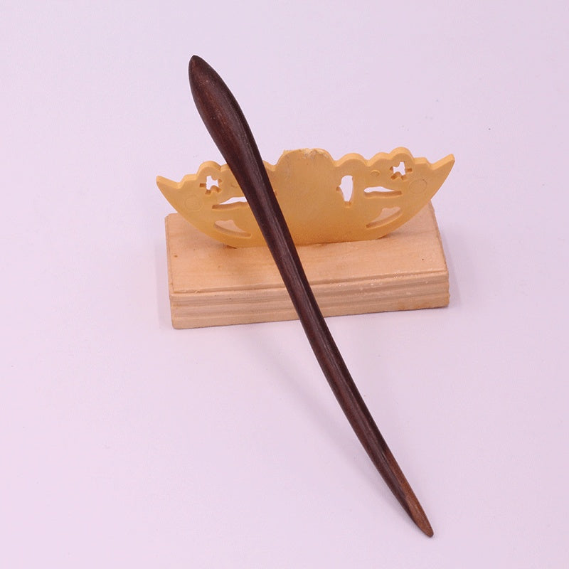 Wooden Ebony Hairpin Ethnic Hairpin 1613113029217