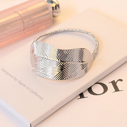 Fashion Lady's Simple Temperament Metal Holster Hair Tie 1613368200573