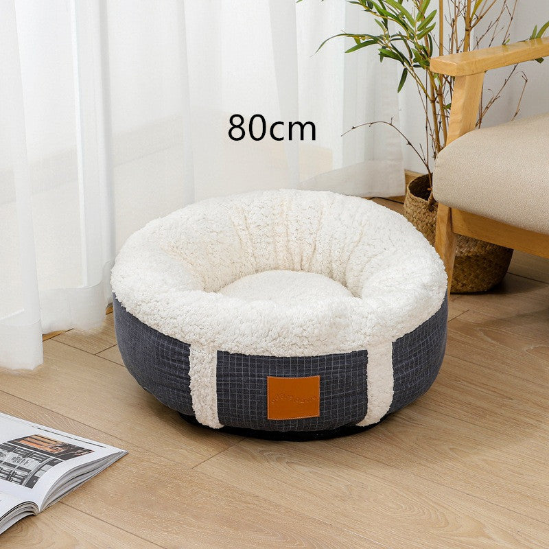 Winter Super Soft Warm Pet Bed Lamb Wool Kennel 1613438596856