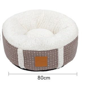 Winter Super Soft Warm Pet Bed Lamb Wool Kennel 1613438596863