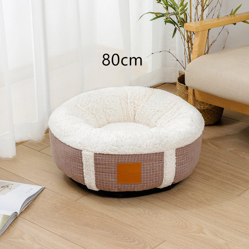 Winter Super Soft Warm Pet Bed Lamb Wool Kennel 1613438596870