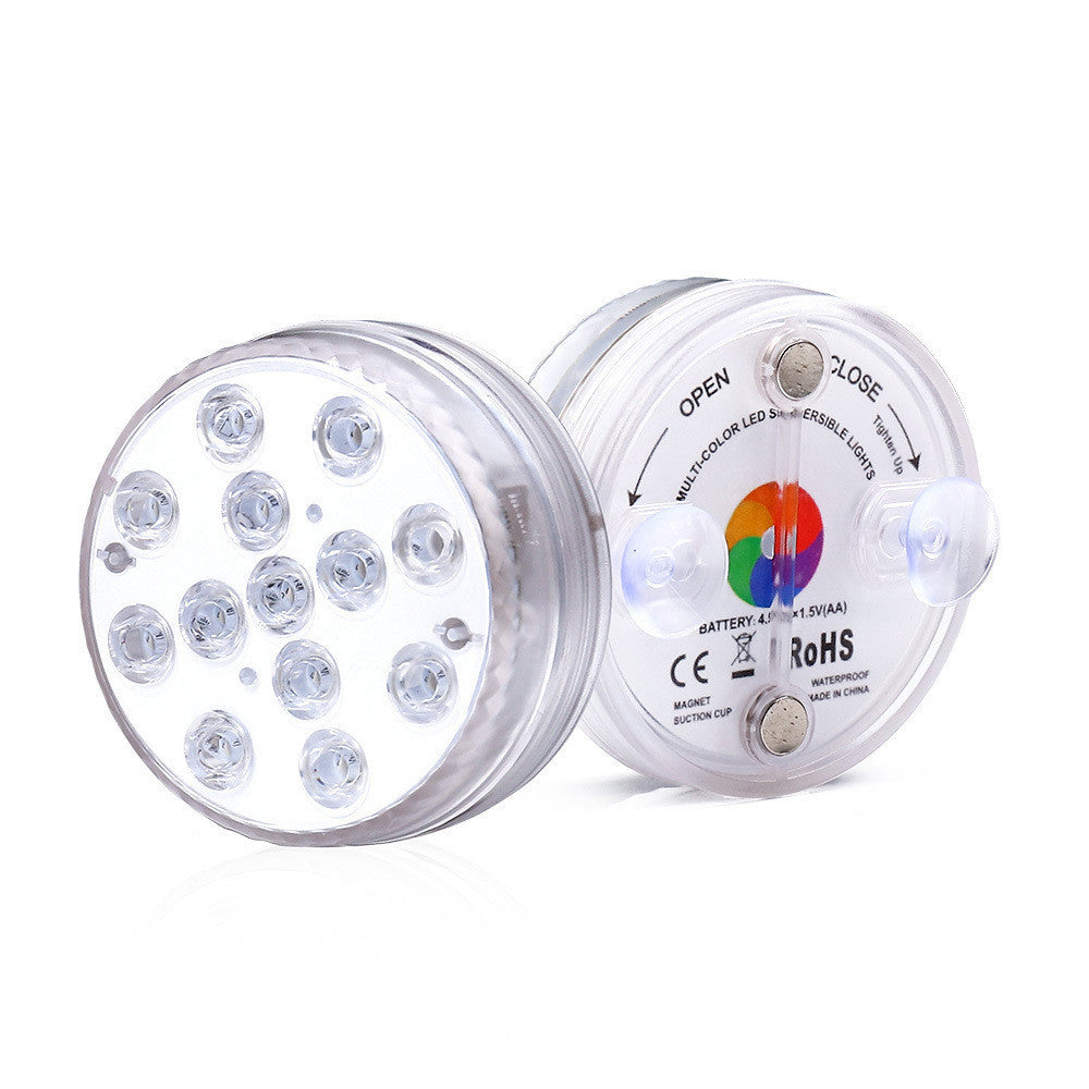 13 Led Submersible Light for Swimming Pool Garden Fountain Bathroom IP68 Waterproof Underwater Lamp with Suction Cup RF Remote - HD Wireless Product #5
