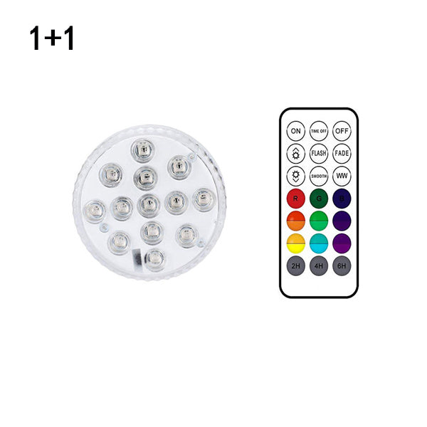 13 Led Submersible Light for Swimming Pool Garden Fountain Bathroom IP68 Waterproof Underwater Lamp with Suction Cup RF Remote - HD Wireless Product #10