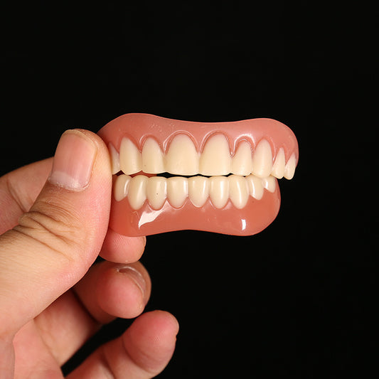 Upper and Lower Teeth Silicone Artificial Teeth Braces 1613461129832