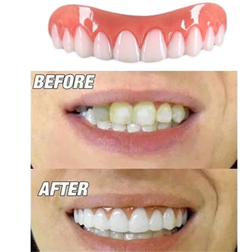 Upper and Lower Teeth Silicone Artificial Teeth Braces 1613461134831