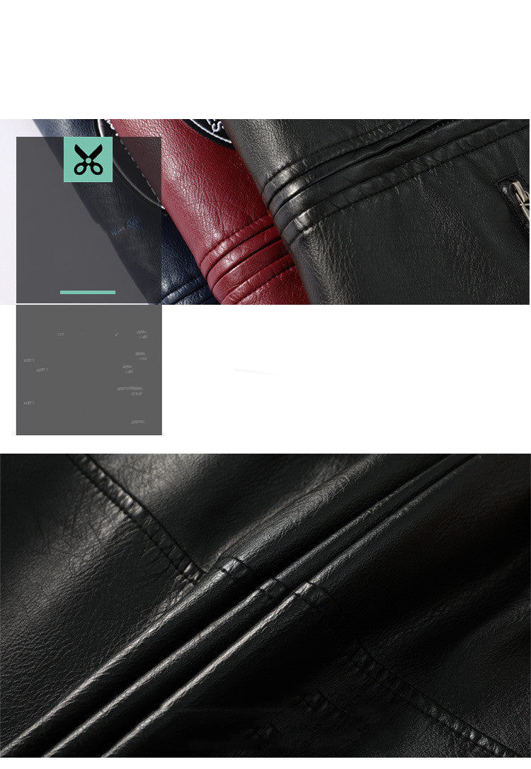 Men's Motorcycle Leather Street Motorcycle Racing Suit 1613532890632