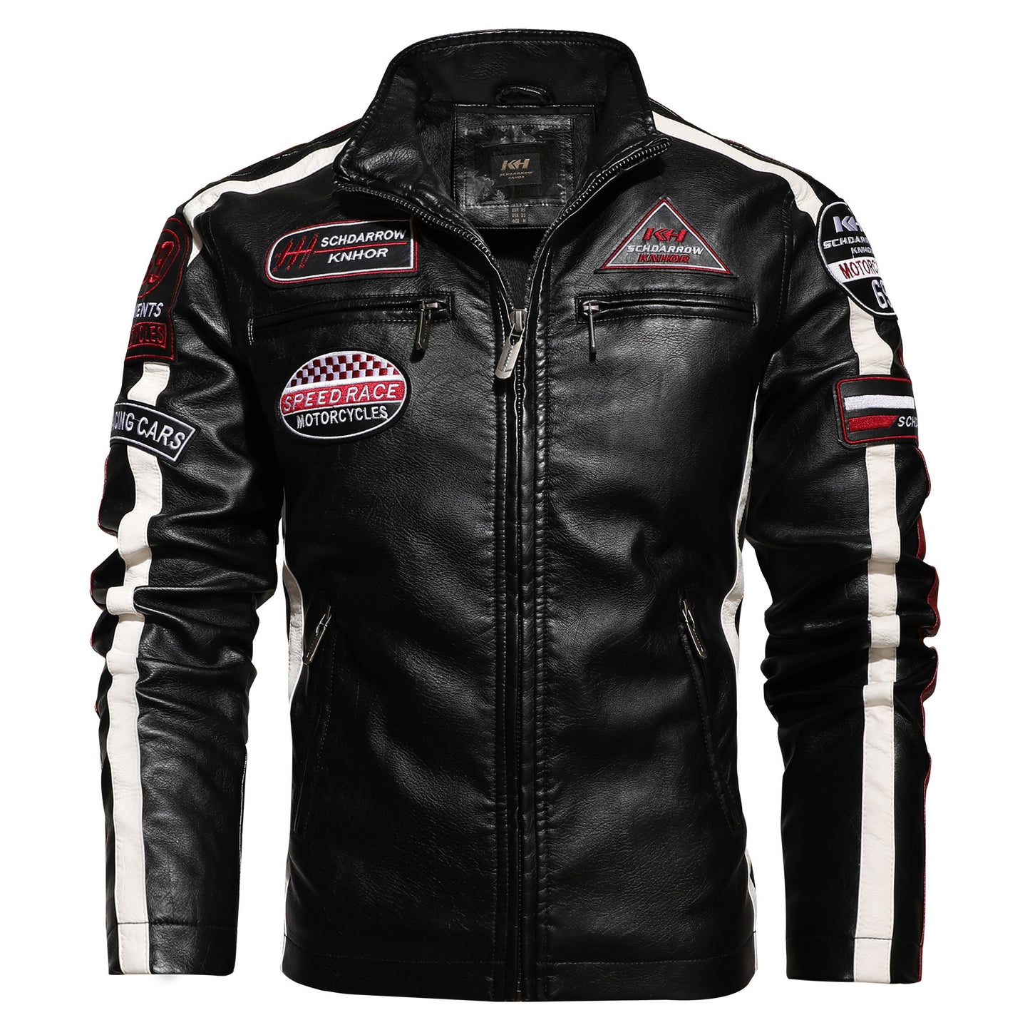 Men's Motorcycle Leather Street Motorcycle Racing Suit 1613532890891