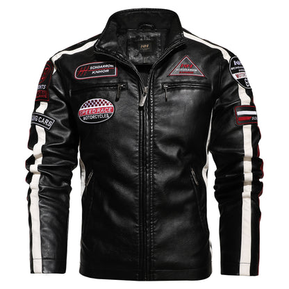 Men's Motorcycle Leather Street Motorcycle Racing Suit 1613532890891