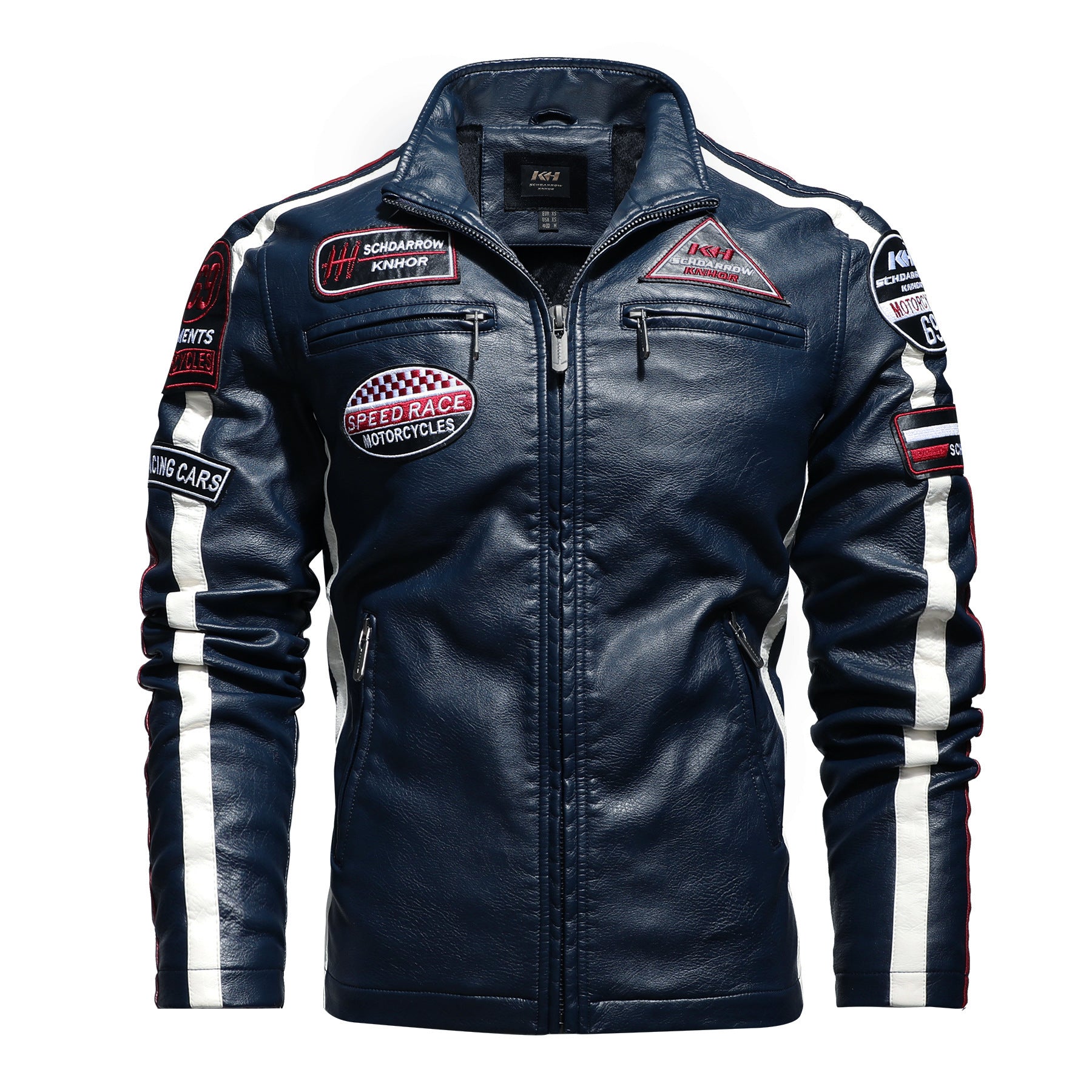 Men's Motorcycle Leather Street Motorcycle Racing Suit 1613533006373