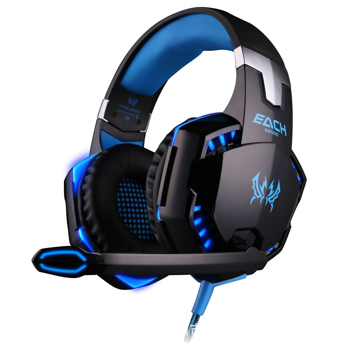 Head-Mounted Heavy Bass Gaming Headset With Microphone Noise Reduction 1613547407083
