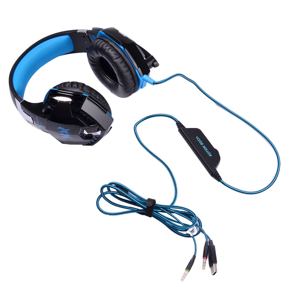 Head-Mounted Heavy Bass Gaming Headset With Microphone Noise Reduction 1613547407093