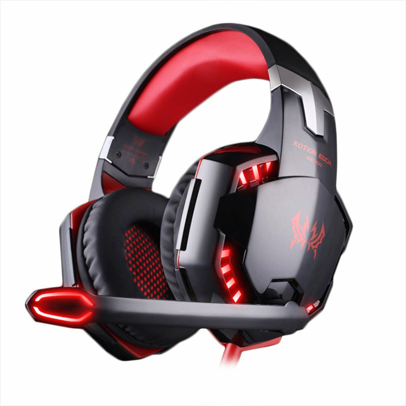 Head-Mounted Heavy Bass Gaming Headset With Microphone Noise Reduction 1613547407156