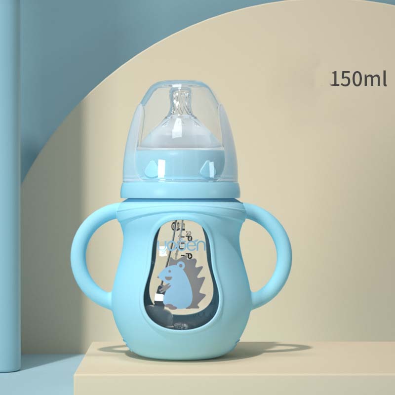 Anti-Scalding Handle Silicone Sleeve Insulated Baby Bottle 1613609849949
