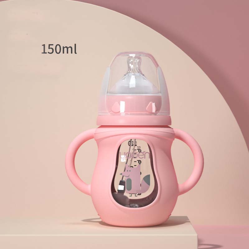 Anti-Scalding Handle Silicone Sleeve Insulated Baby Bottle 1613609849960