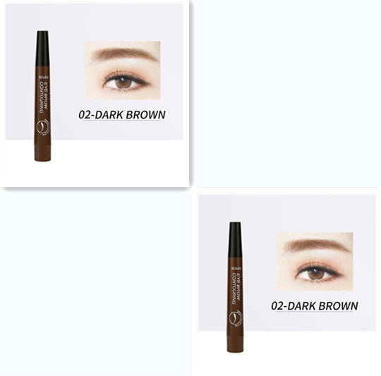 Four-headed Eyebrow Pencil Long-lasting No Blooming 1613627208086