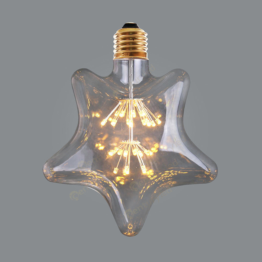 LED Light Bulb 3W Colorful Stars ST64 Retro Edison Decoration 1613697883191