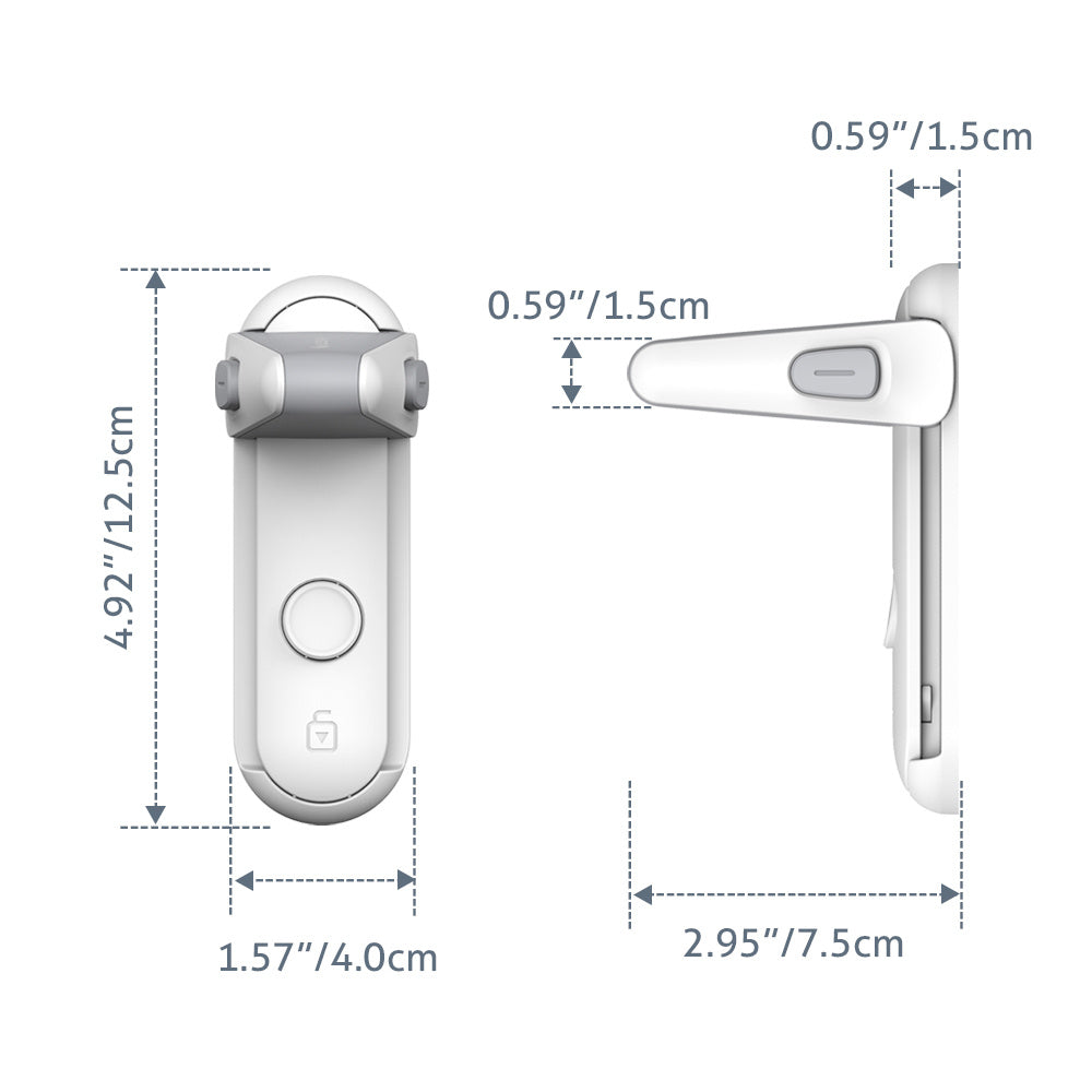 Children's Door Lever Lock Opening Artifact Anti-cat Anti-pet Room Easy To Install And Use 1613712303834