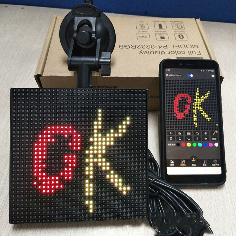 Full-Color Bluetooth Emoticon Car Led Display 1613732552118