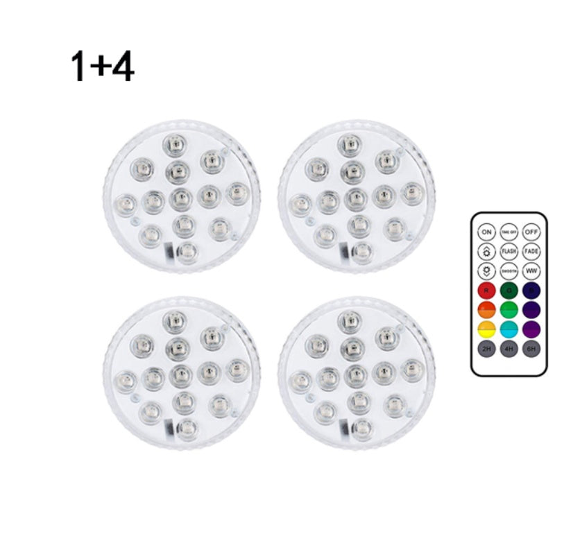 13 Led Submersible Light for Swimming Pool Garden Fountain Bathroom IP68 Waterproof Underwater Lamp with Suction Cup RF Remote - HD Wireless Product #12