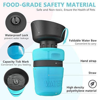 Pet Outdoor Foldable Bottle Dog Travel Water Bottle Dog Water Dispenser 1613971472454