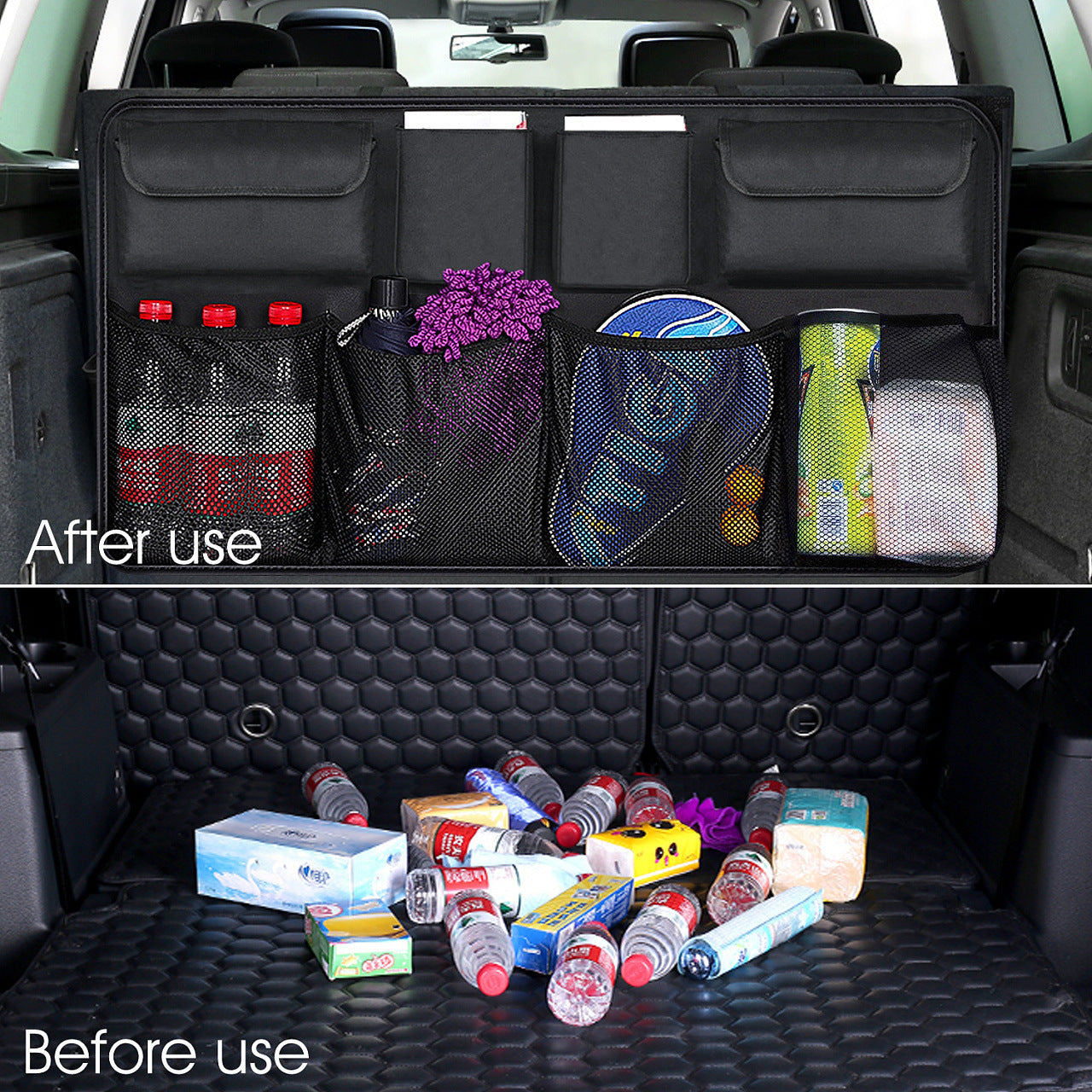 Car Foldable Trunk Storage Hanging Bag Storage Bag 1613992317205