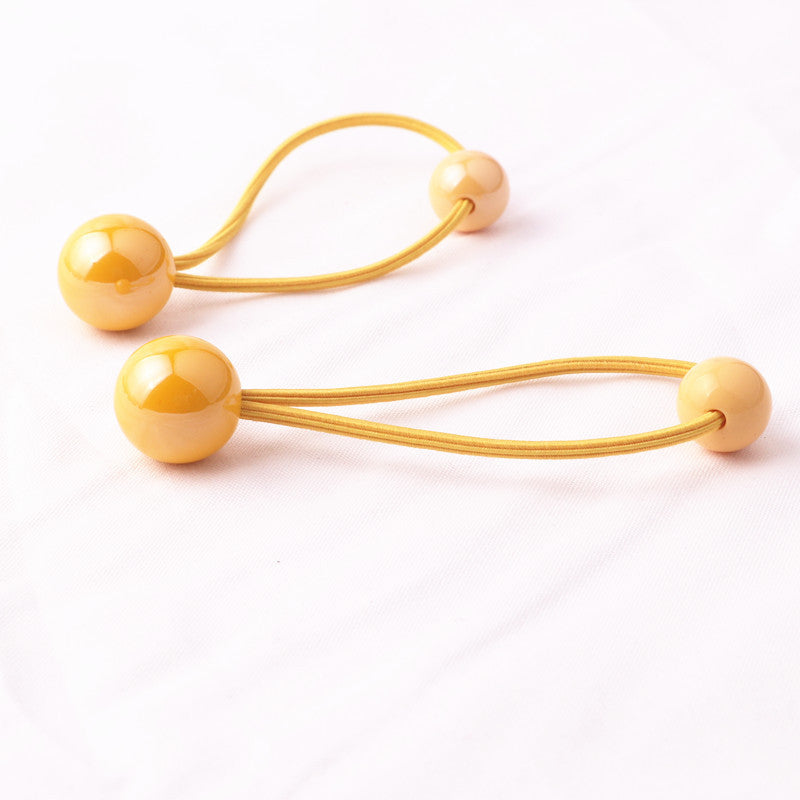 Colorful Hair Tie Shiny Hair Rope Ball Ball Head Rope Braided Headdress 1614049228631