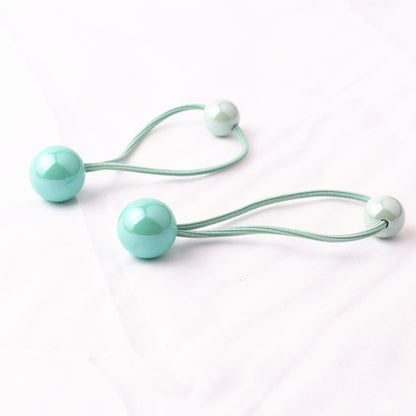 Colorful Hair Tie Shiny Hair Rope Ball Ball Head Rope Braided Headdress 1614049228635