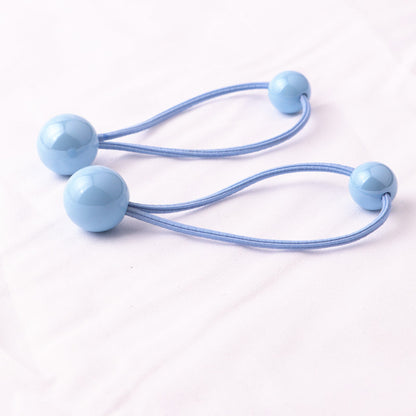 Colorful Hair Tie Shiny Hair Rope Ball Ball Head Rope Braided Headdress 1614049228642